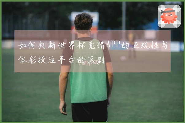 如何判断世界杯竞猜APP的正规性与体彩投注平台的区别